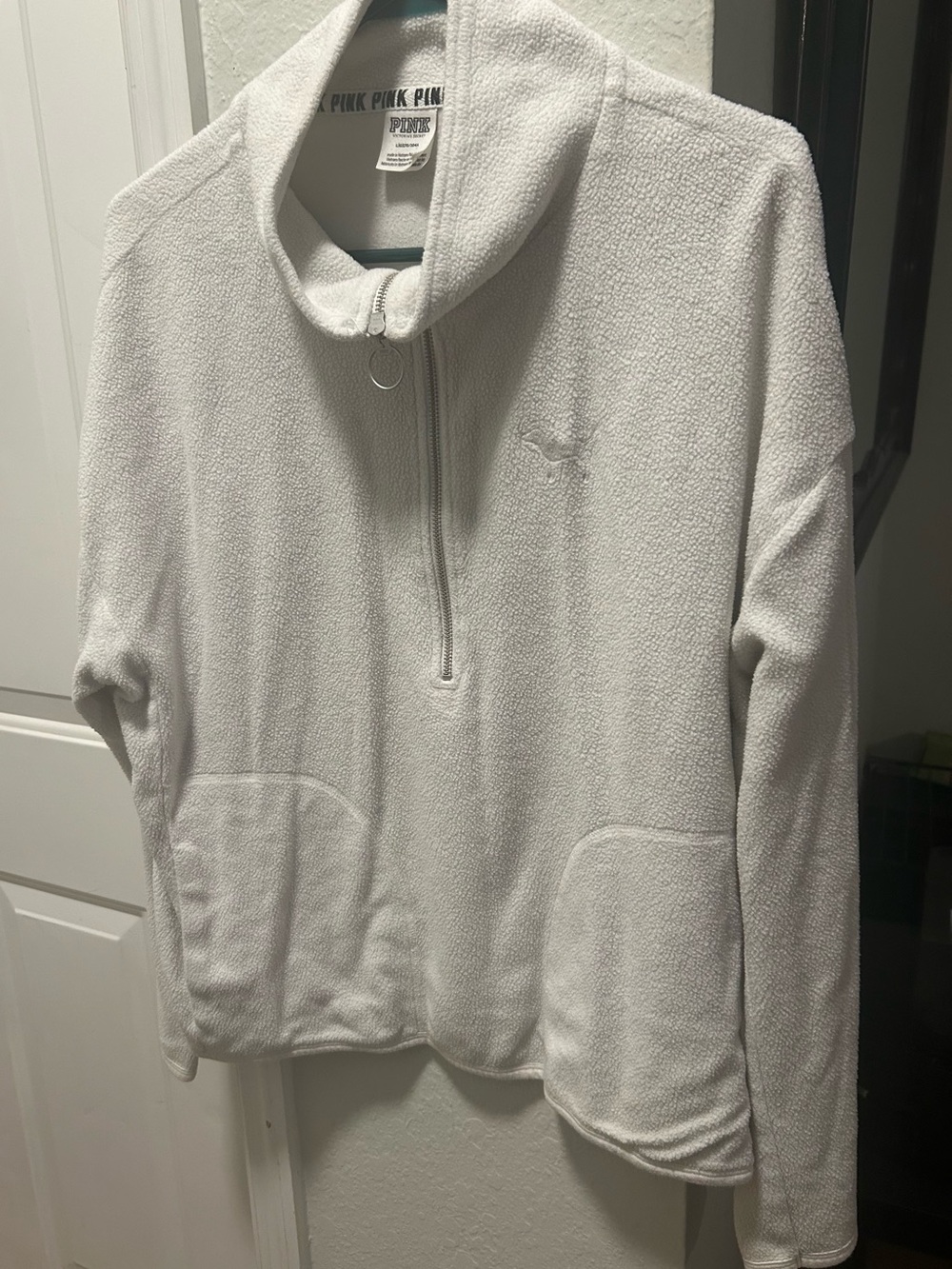 PINK Half-Zip Fleece Pullover